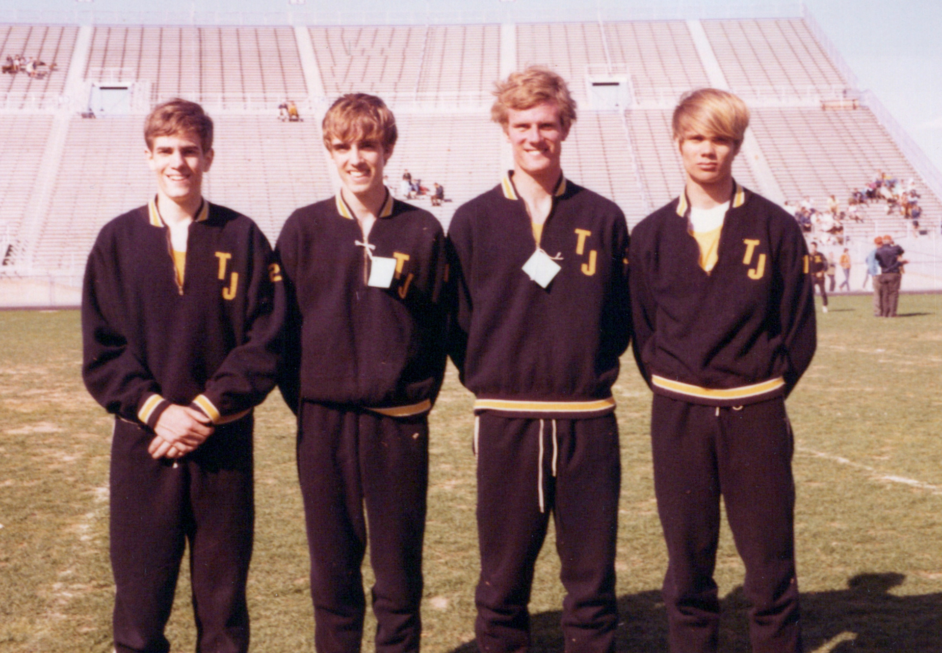 TJ Track Relay team at States. 1973/74