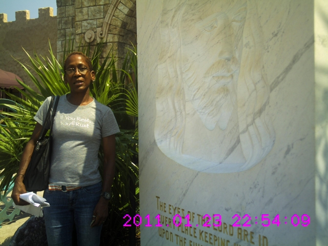 Myrtle (Hall) Ward at The Holy Land Experience in Orlando, Florida in 2011