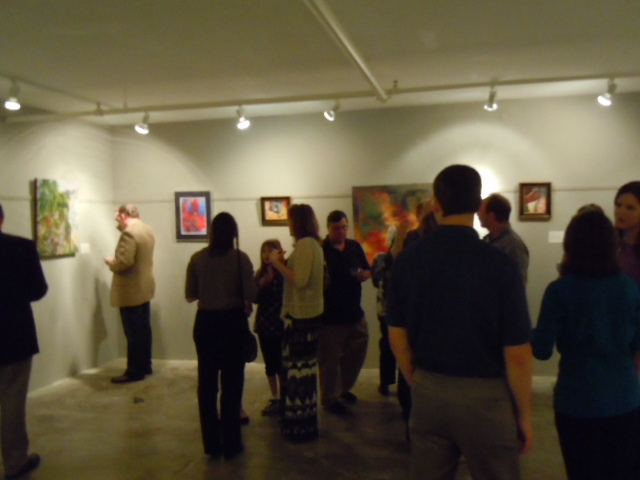Guests at opening receptin