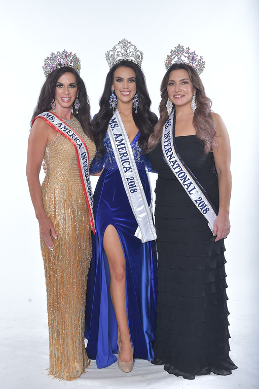 Ms. America International 2018 - Kimberly Jones, Ms. America 2018 - Brittany Wagner, Ms. International 2018 - Jolyn Farber