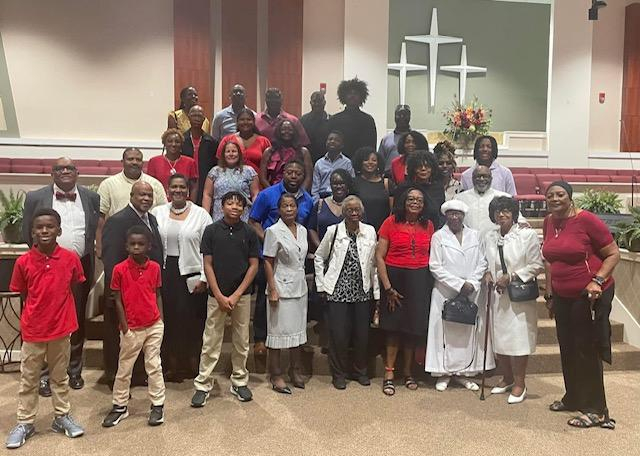Family at the Mt.Sinai Missionary Baptist Church, Shreveport, LA