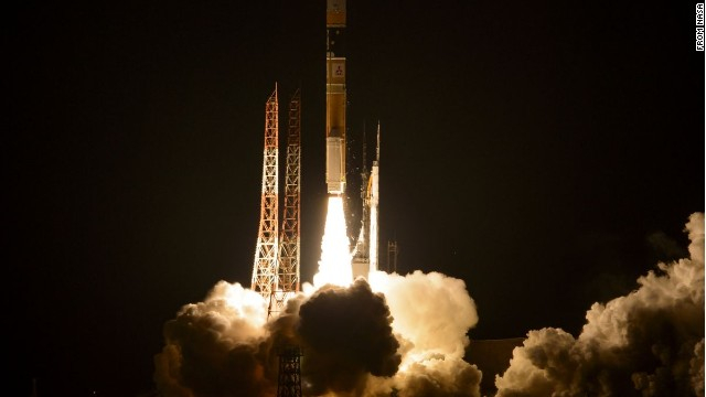GPM - On it's way into space to Orbit our planet
