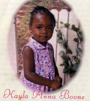 Ms. Kayla Anna Boone -
June 29, 2003