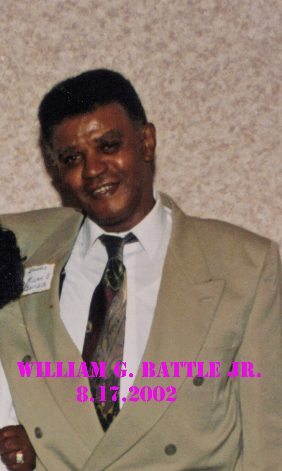 Mr. William Gordon Battle Jr. - August 17, 2002