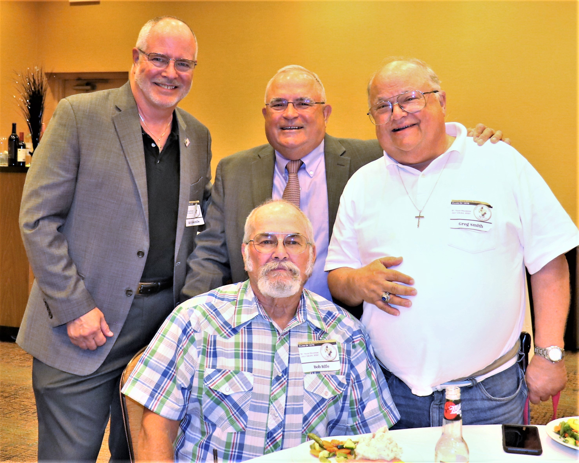 Bob Rife (sitting), Kel Kissamis, Frank Plantan, Greg Smith