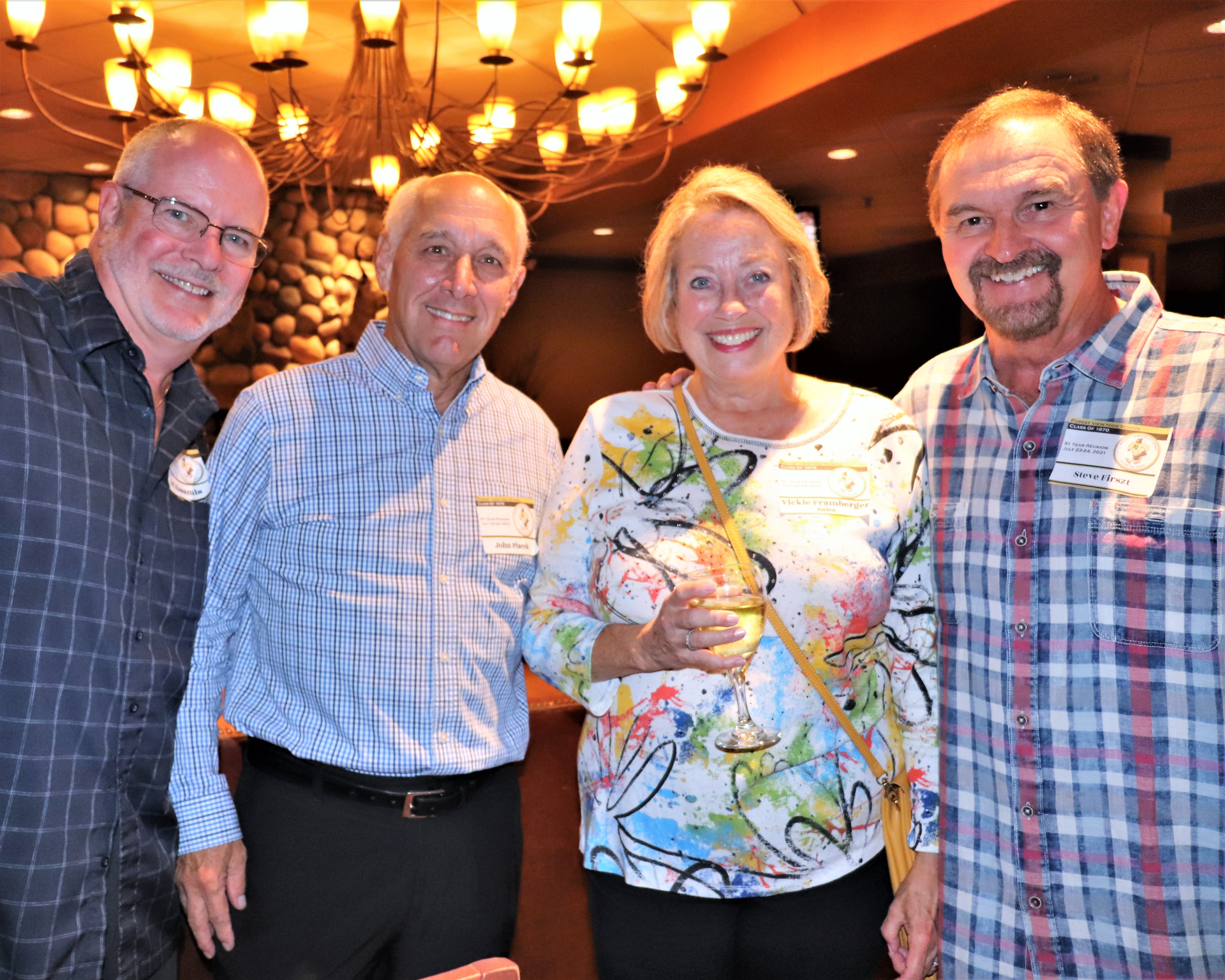 Kel Kissamis, John Placek, Vickie Framberger Bales, and Steve Firszt