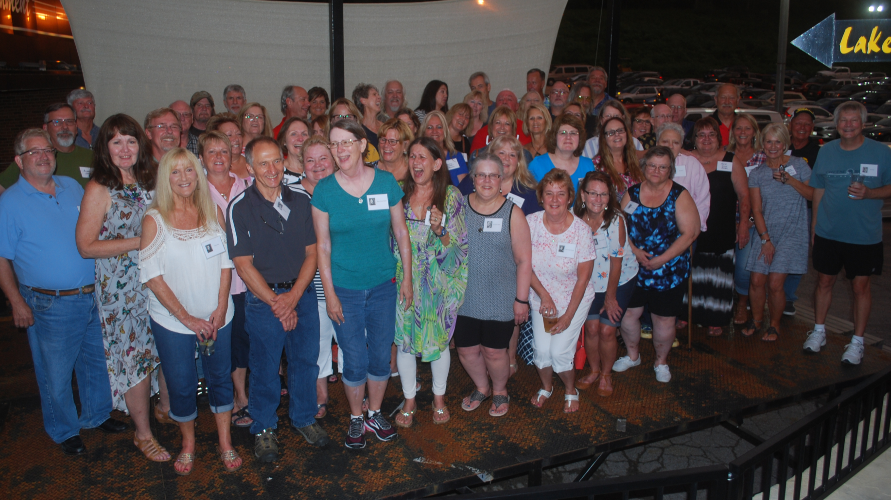 Friday Night of our 45th Reunion. Look at those smiles!!