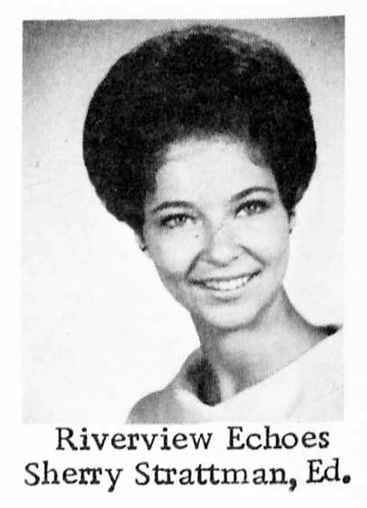 Sherry Strattman, RGHS Echoes Yearbook Editor. PROM MAGAZINE MARCH 1969 featured Yearbook Editors.