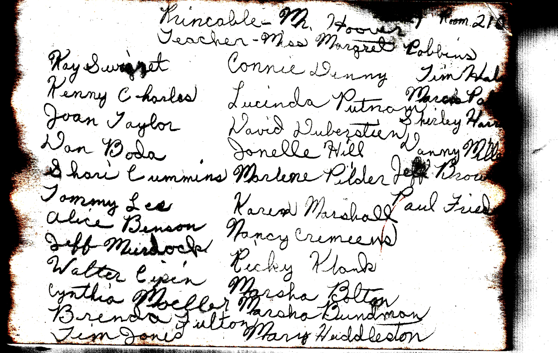 Names - Photo above