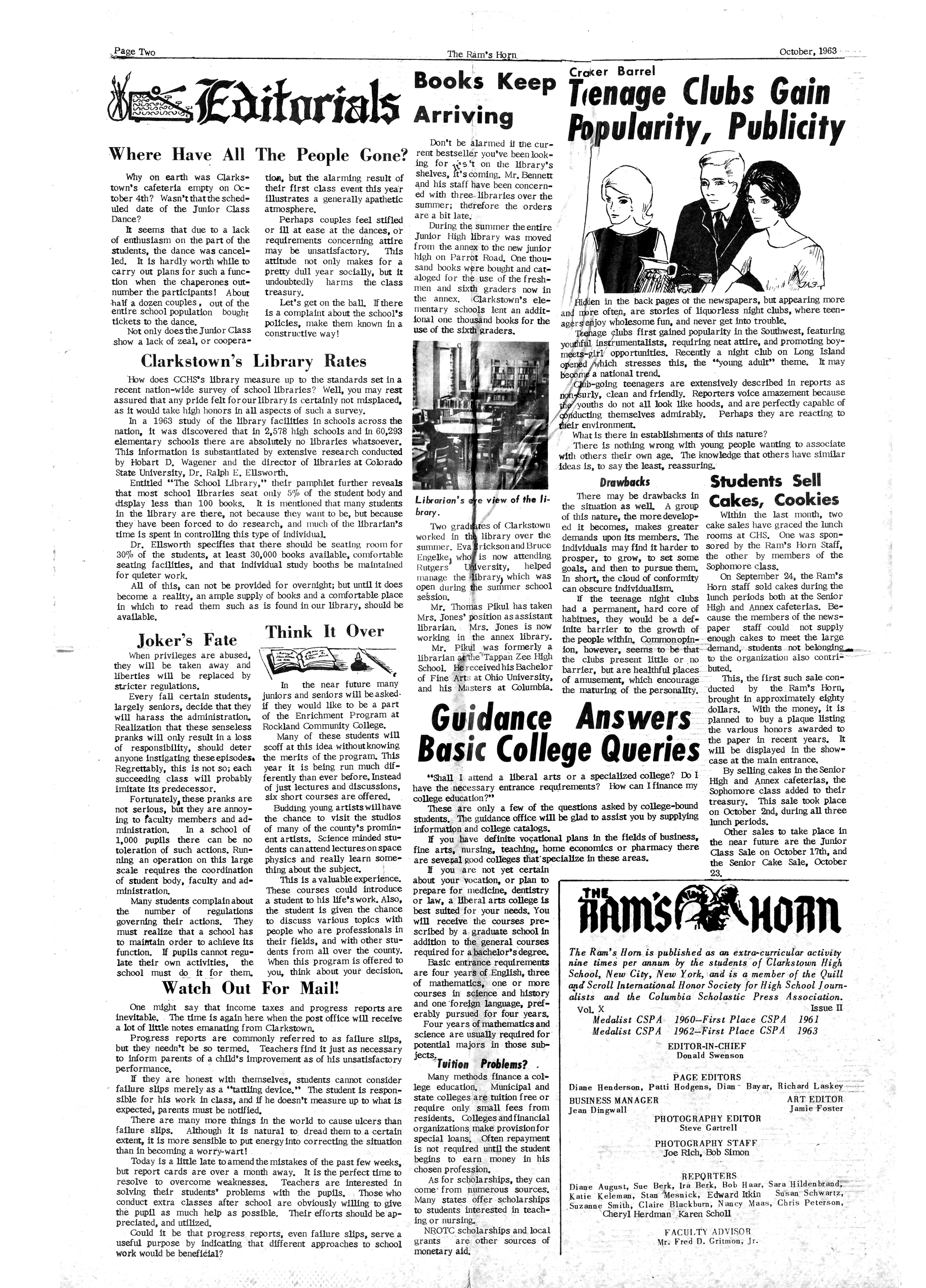 The Ram's Horn - October 1963 - Page 2