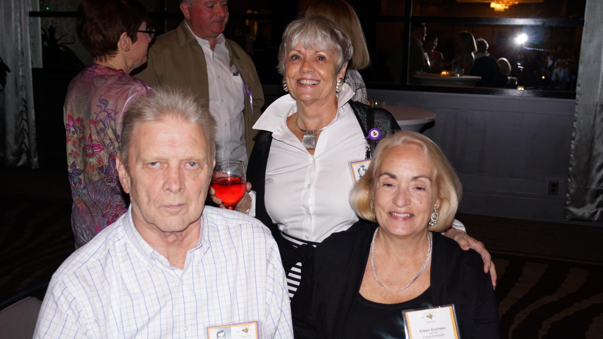 Sitting: Frank and Eileen Erichsen; Standing: Phyllis Prentice
