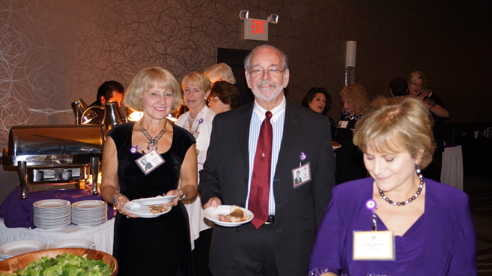 Joan Drexel, Eileen Meeker (background), Ed Gleason, Peggy Gleason