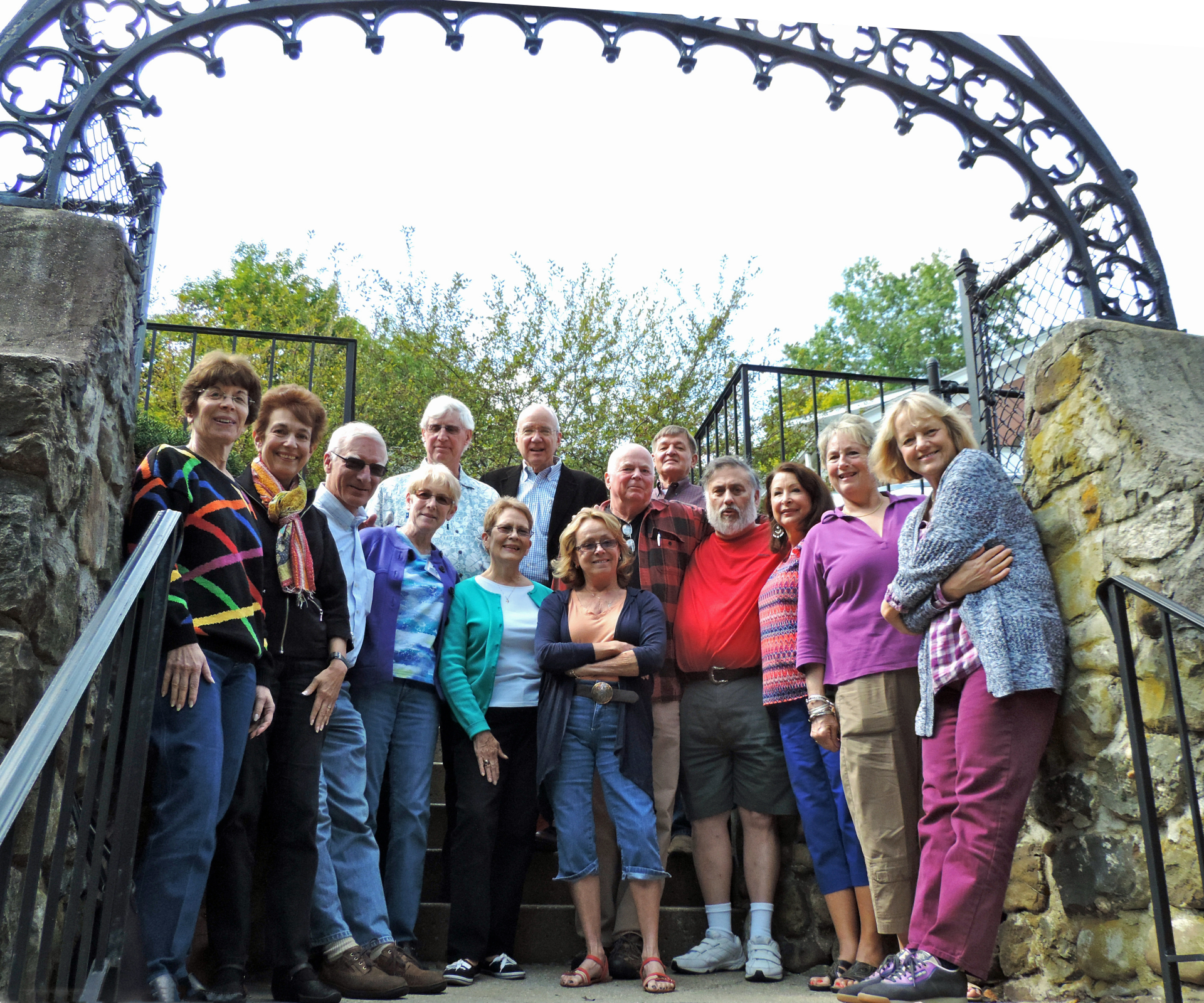 Front Row (L - R; WN Names): Eileen Zuckerman, Gail Haar, Bob Haar, Eileen Meeker, Linda Goddard, Nancy Robinson, Jerry Cole, Newt Powell, Andrea DelRegno, Darlene Eardley, Ellen Pulis; Back Row: Steve Rodewald, Steve Gartrell, Gene Schmidt