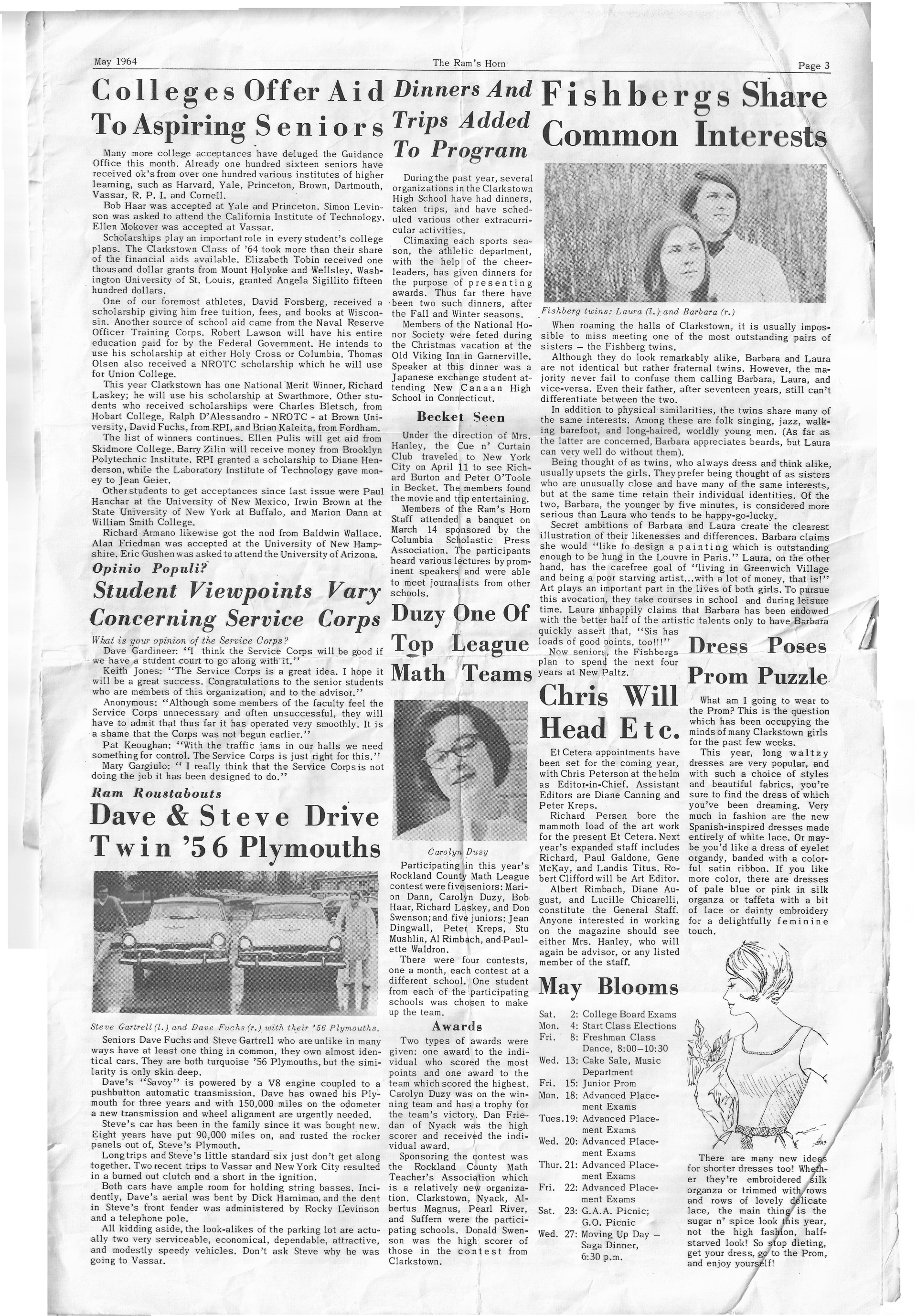 The Ram's Horn - May. '64 - Page 3