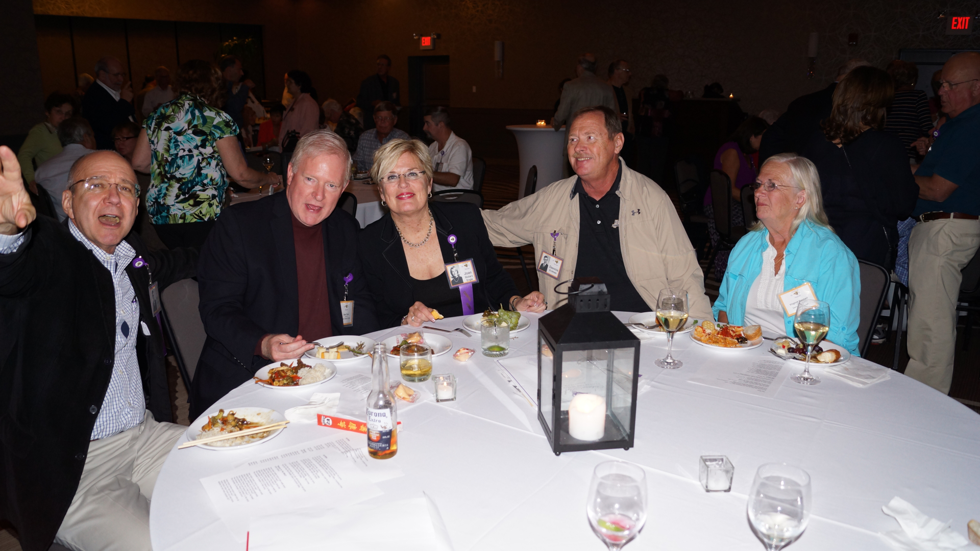 Steve Gartrell, Alex Cave, Joan Stolarz, Dennis and Virginia Erdman