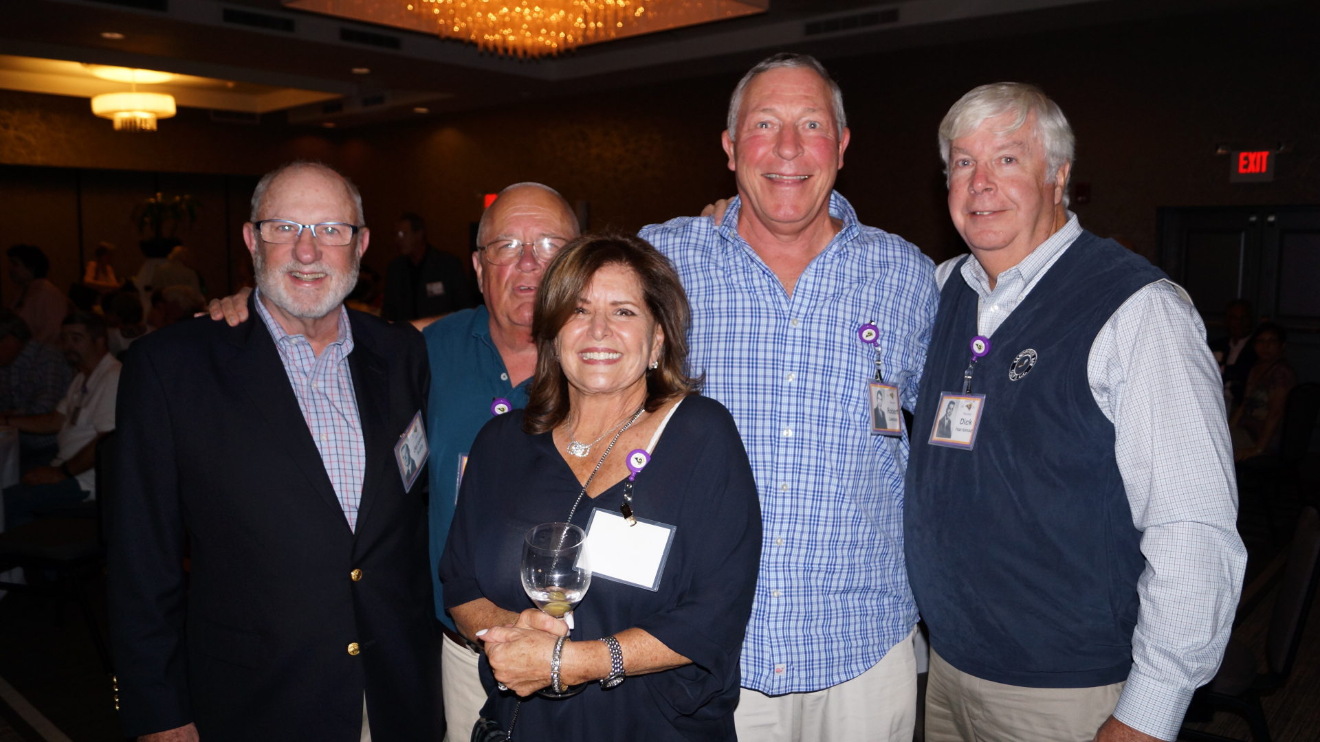 Back: Jerry Scally, Dave Fuchs, Bob Lawson, Dick Harniman; Front: Rhona Steckler