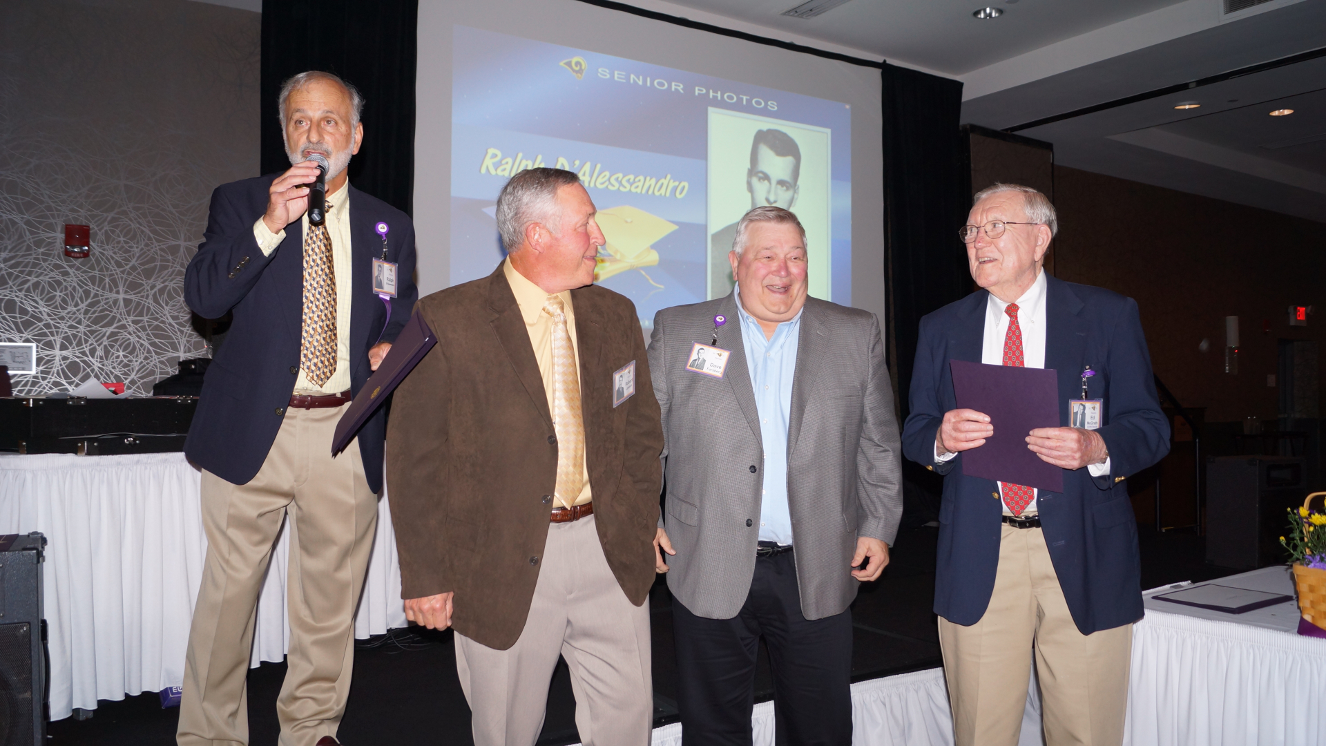 Ralph D'Alessandro, Bob Lawson, Dave Forsberg, Ed McGrath (Sports Awards)