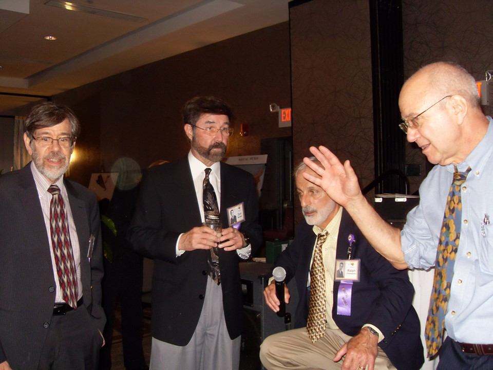 The CCHS '64 Brain Trust Contemplating the Logistics of the Class Photo