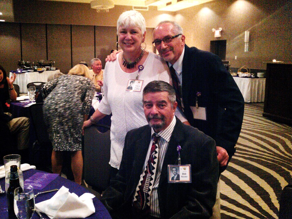 Carol Duggan, Frank Hochreiter, Bill Beutel (seated)
