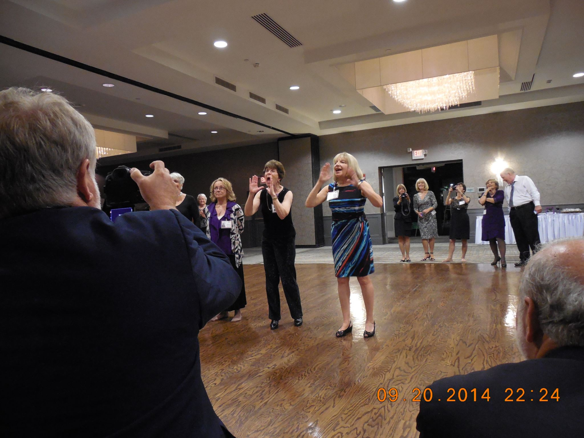 Best Cheerleaders Ever! Left to right: Phyllis Prentice, Nancy Robinson, Eileen Zuckerman, Robyn Krieger