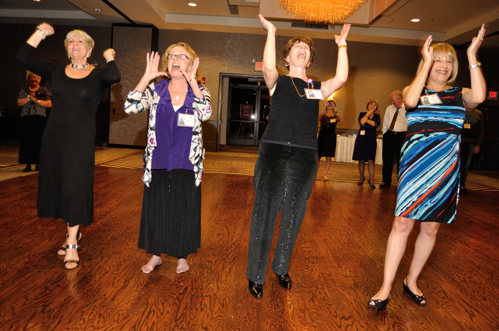 Best Cheerleaders Ever! Phyllis, Nancy, Eileen, Robyn
