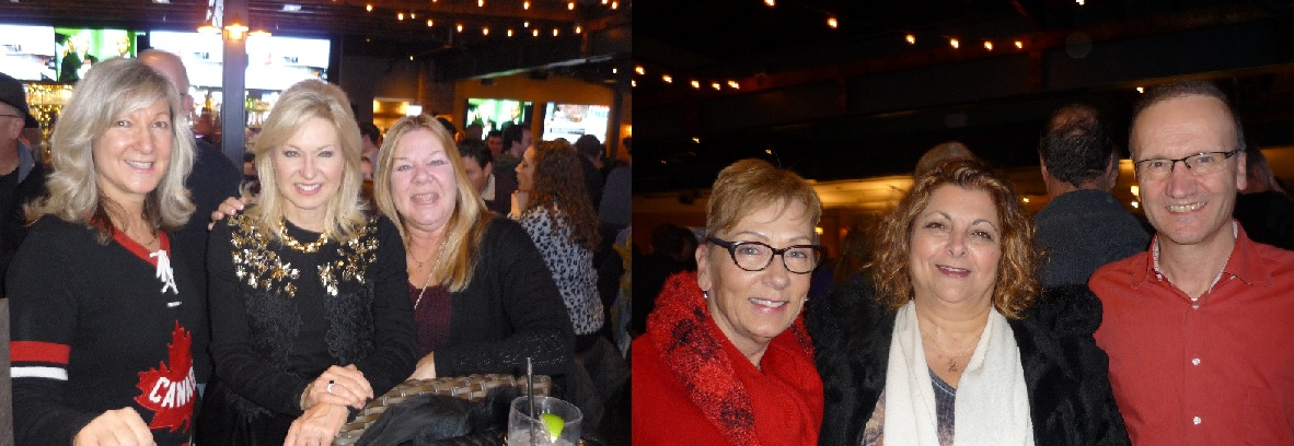 Left: Debbie Luzar, Bonnie Sawarna, Leslie Corrigan. Right Majda Senicar, Carmen Cachia, Frank Baldanza
