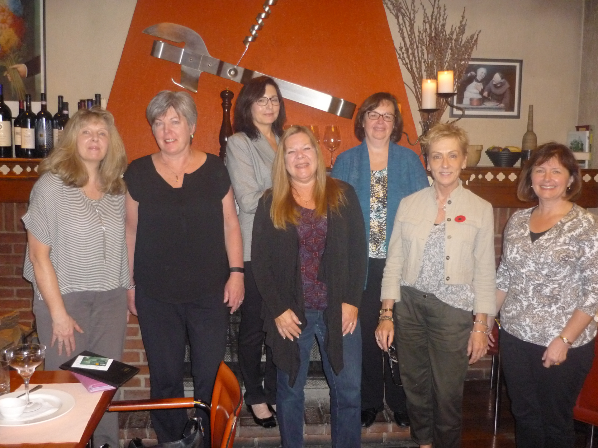 Kathleen Byrne, Janice Ward, Cecilia DeMonte, Leslie Corrigan, Maureen Tolan, Majda Senicar, Gia Antonacci
