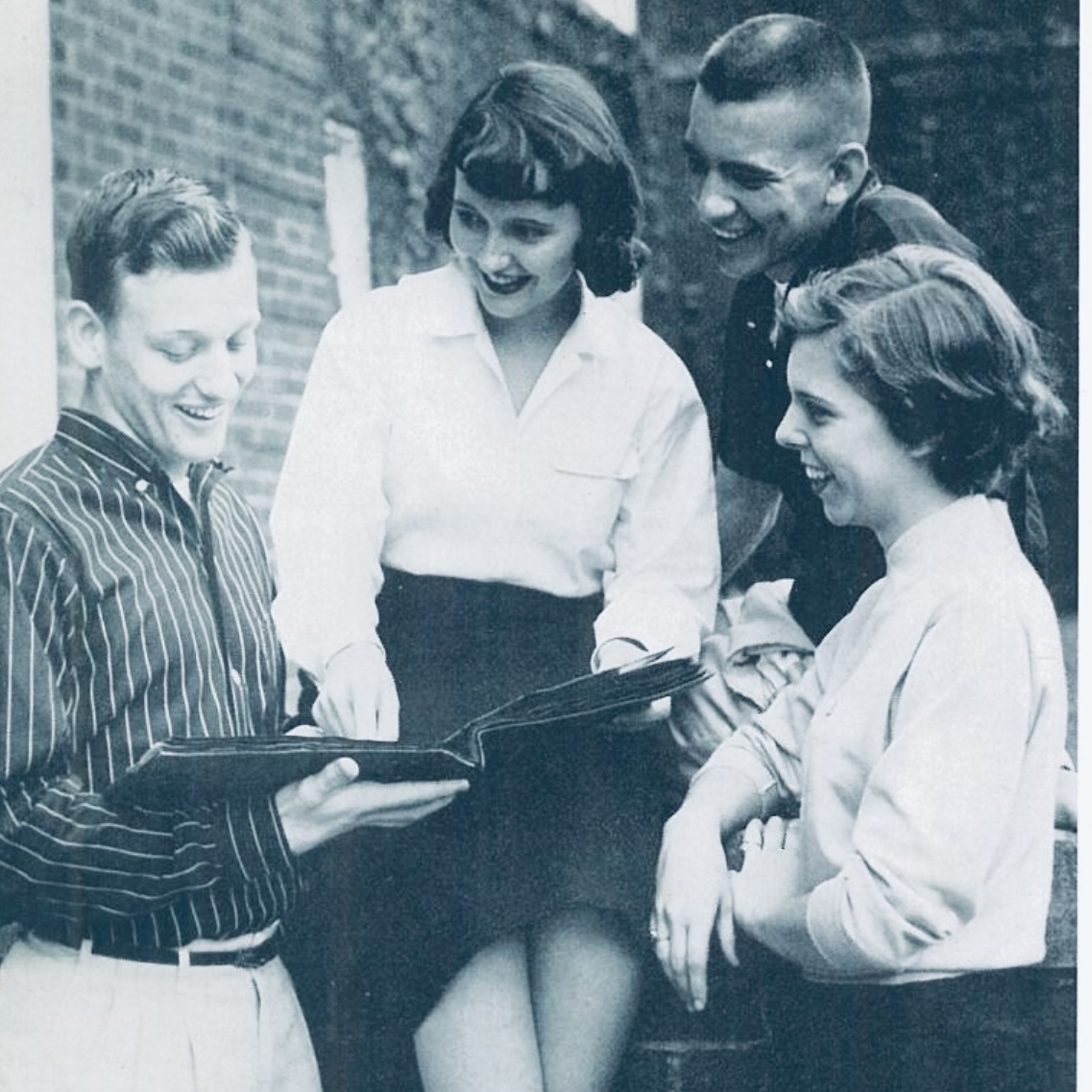 Senior class officers: Vernon, Madge, Ronnie and Frances