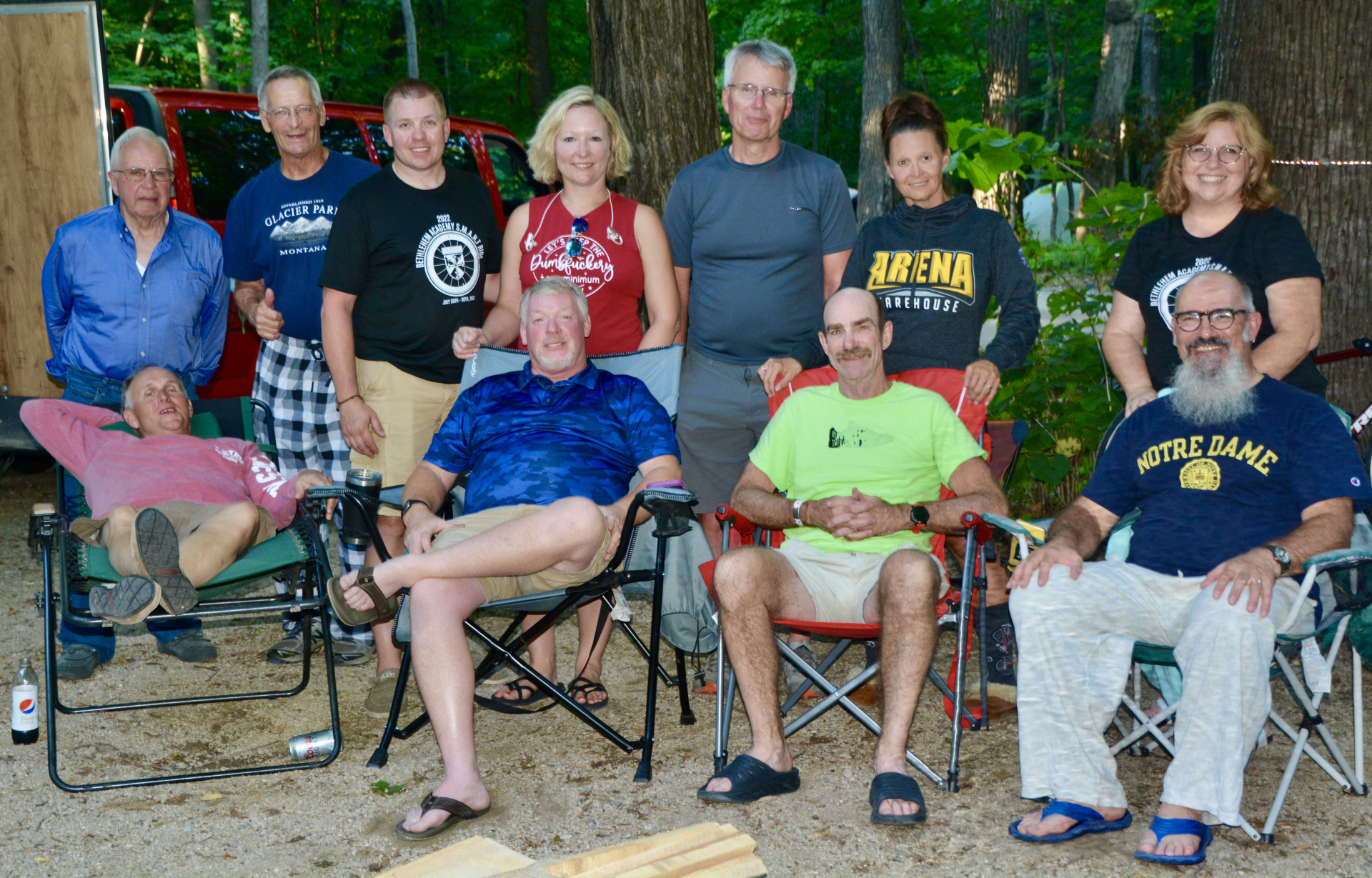 End of Day 2 after dinner at Myre Big Island State Park, Austin, MN 2022.