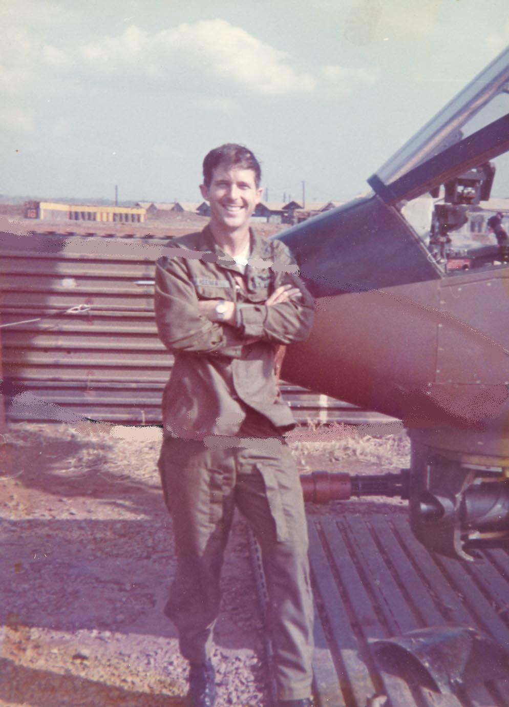 Captain "Bill" Reeder, Cobra Gunship "hero" just before the Battle for Charlie