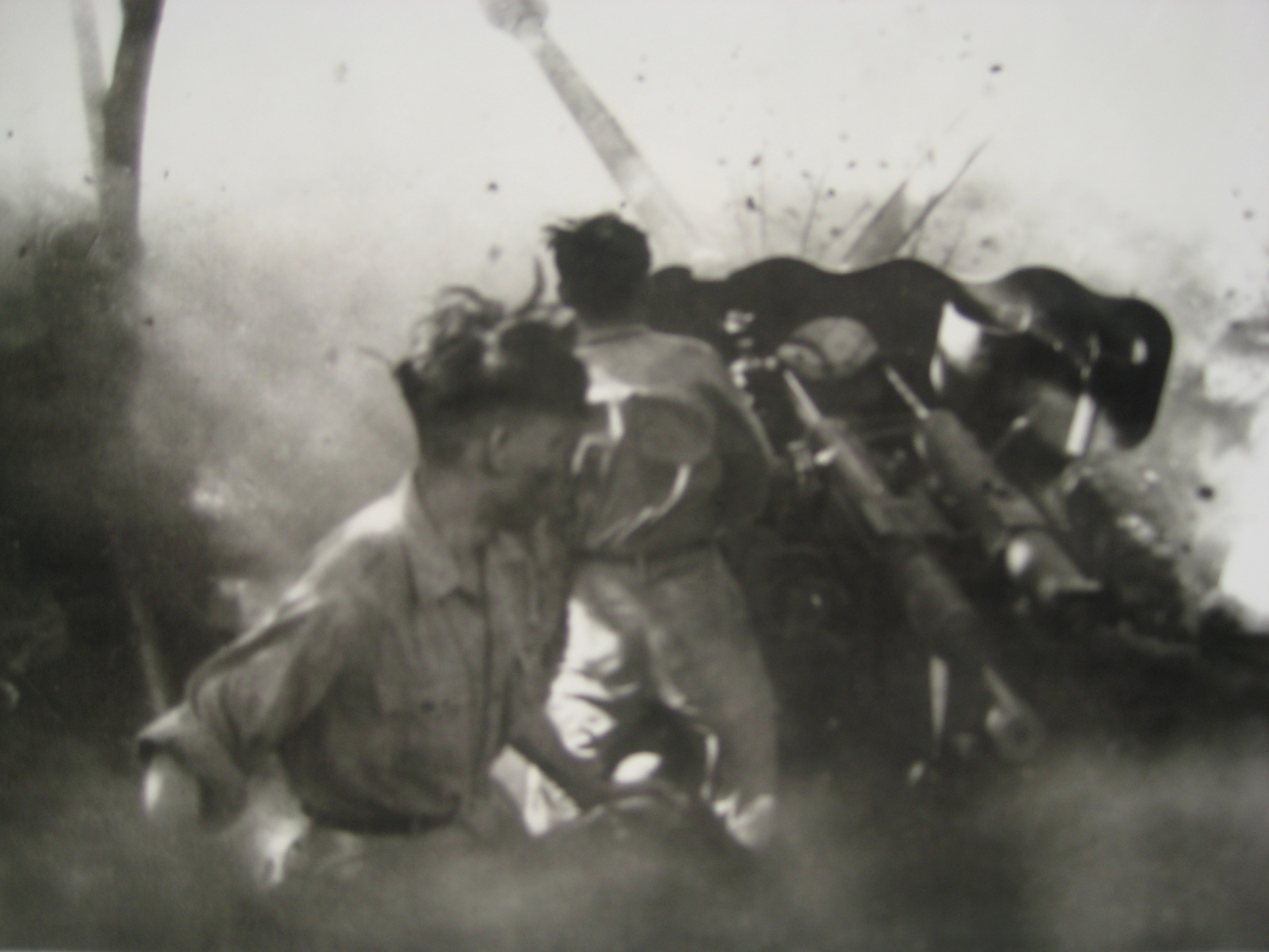 North Vietnamese Army (NVA) 105mm artillery in combat 