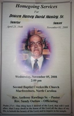 Harvey David Manley, Sr.