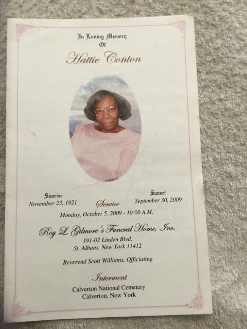 Hattie Conton Bellinger (Hattie Mae Bellinger Harley)