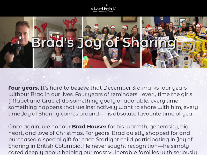 Brad's Joy of Sharing