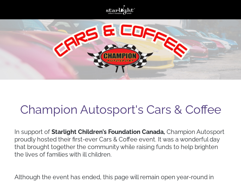 Champion Auto Sports Cars and Coffee