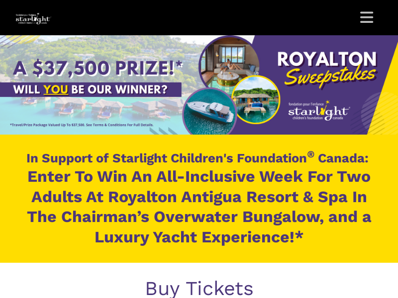 Starlight Royalton Sweepstakes