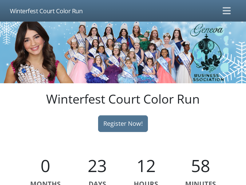 Winterfest Court Color Run