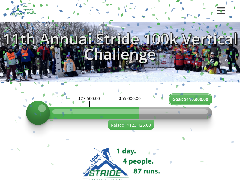 11th Annual Stride 100k Vertical Challenge