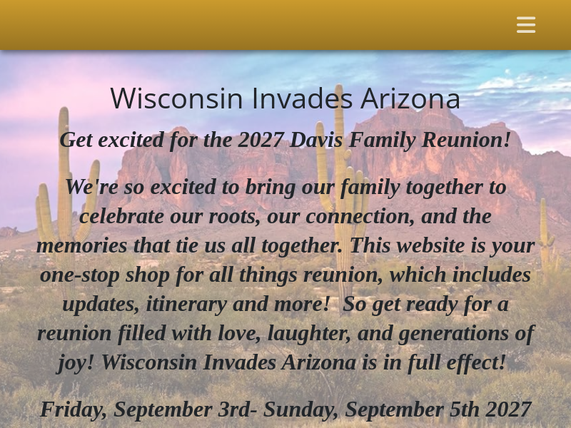 Davis Family Reunion 2027