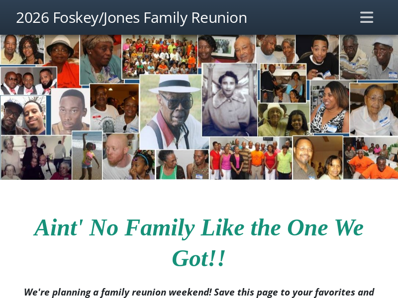 2026 Foskey/Jones Family Reunion