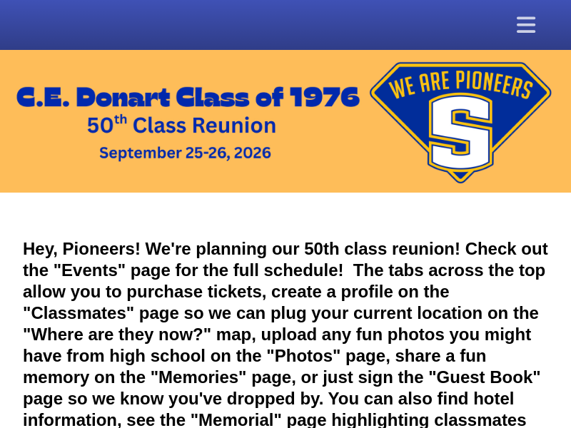 C.E. Donart Class of 1976