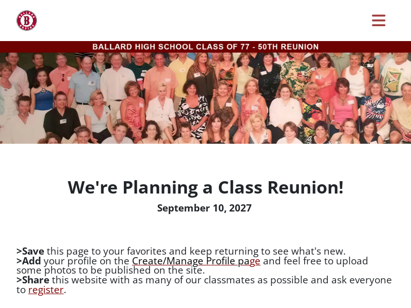Ballard High School Class of 1977