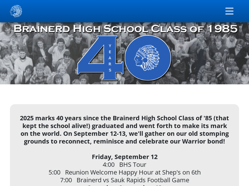 Brainerd High School Class of 1985